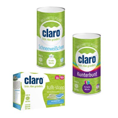 Claro Wasmiddel Kleurrijk in Cilinderverpakking