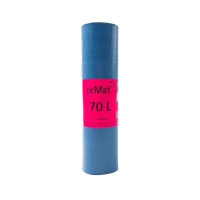 70 l afvalzak van gerecycled materiaal