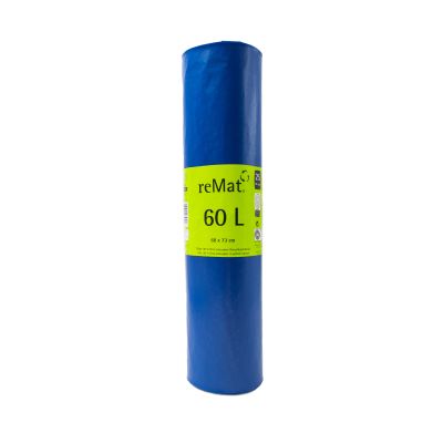 60 l afvalzak voor zwaar afval, 60 µm, van gerecycled materiaal